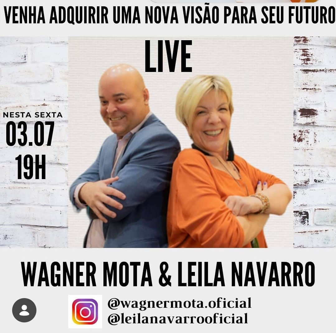 Live de Wagner Motta com Leila Navarro
