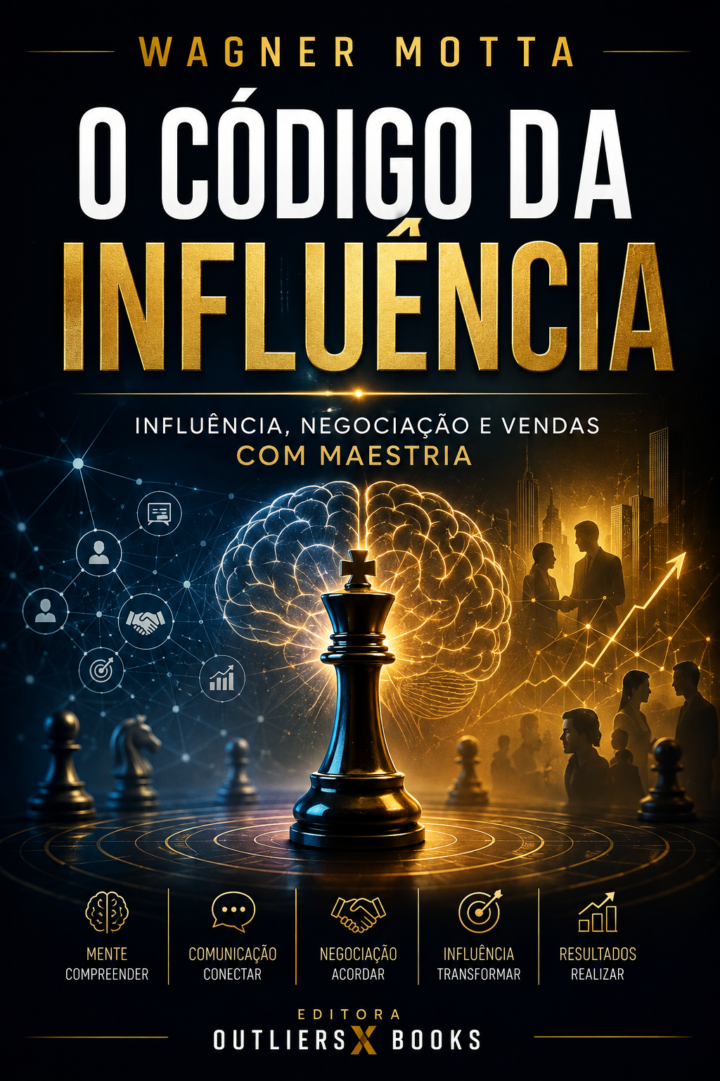 Capa do livro O Código da Influência, de Wagner Motta, Editora OutliersX Books